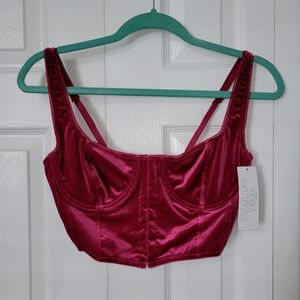 Urban Outfitters Magenta Bustier